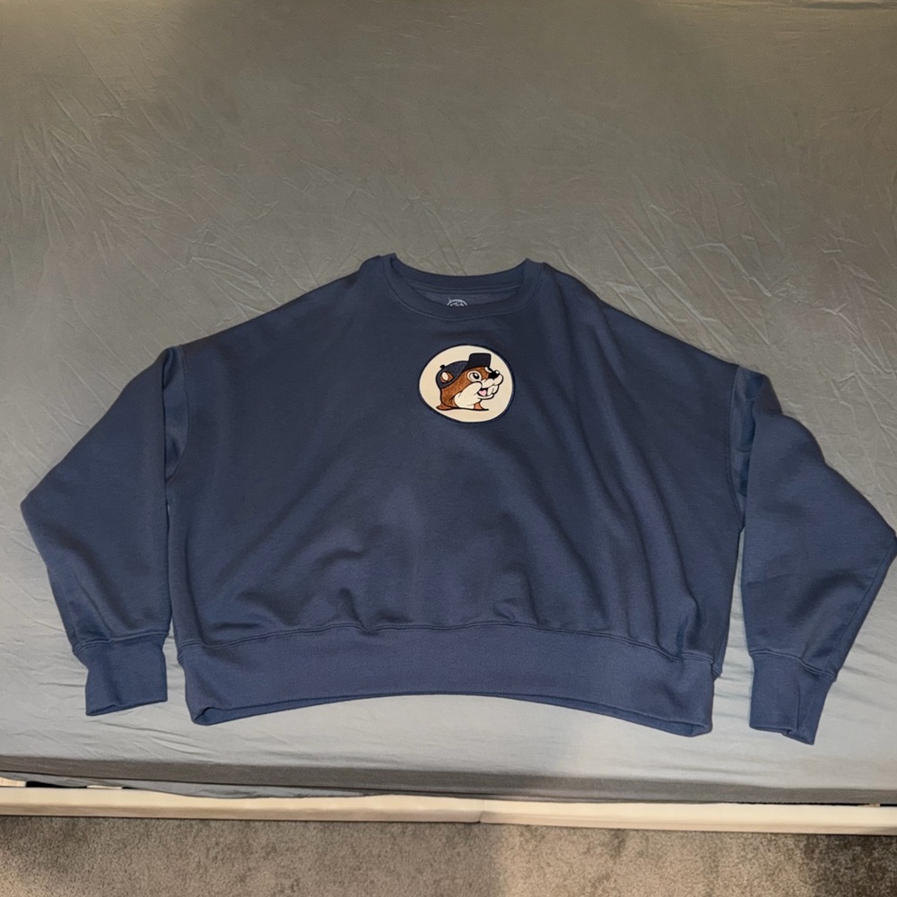 Navy Buc-ees Crewneck Sweater
